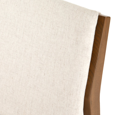 Savile Flax Fabric with Natural Brown Nettlewood | Aya Dining Chair | Valley Ridge Furniture