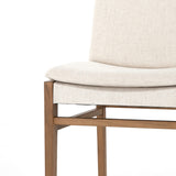 Savile Flax Fabric with Natural Brown Nettlewood | Aya Dining Chair | Valley Ridge Furniture