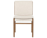 Savile Flax Fabric with Natural Brown Nettlewood | Aya Dining Chair | Valley Ridge Furniture