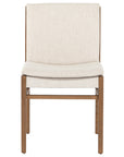 Savile Flax Fabric with Natural Brown Nettlewood | Aya Dining Chair | Valley Ridge Furniture