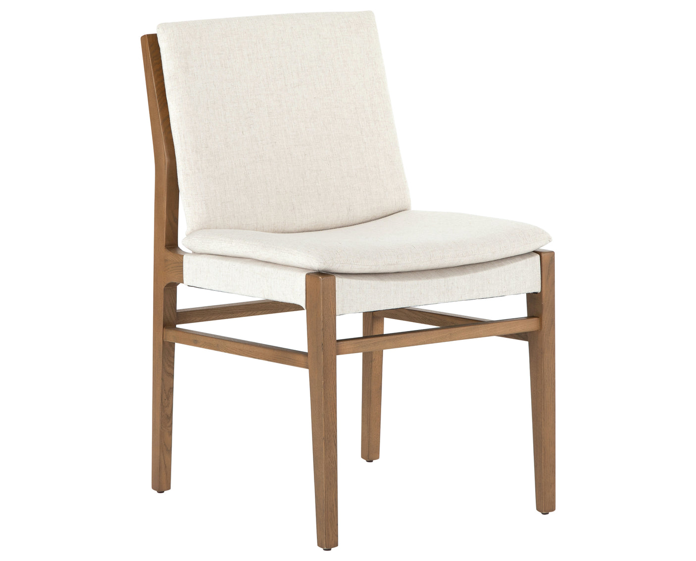 Savile Flax Fabric with Natural Brown Nettlewood | Aya Dining Chair | Valley Ridge Furniture