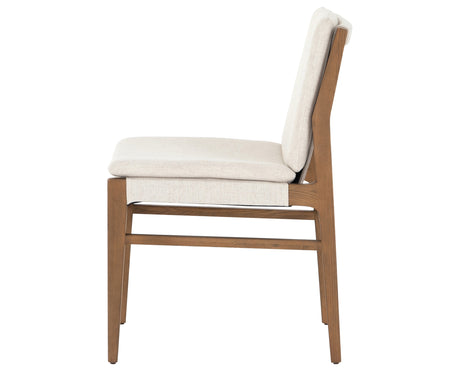 Savile Flax Fabric with Natural Brown Nettlewood | Aya Dining Chair | Valley Ridge Furniture