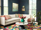 Dash & Albert Field of Dreams Hand Tufted Wool Rug in Multi, living room setting
