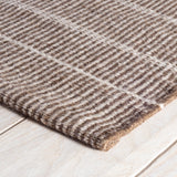Dash & Albert Samson Handwoven Indoor/Outdoor Rug in Oak, corner detail