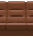 Paloma Leather New Cognac & Walnut Base | Stressless Wave 3-Seater High Back Sofa | Valley Ridge Furniture