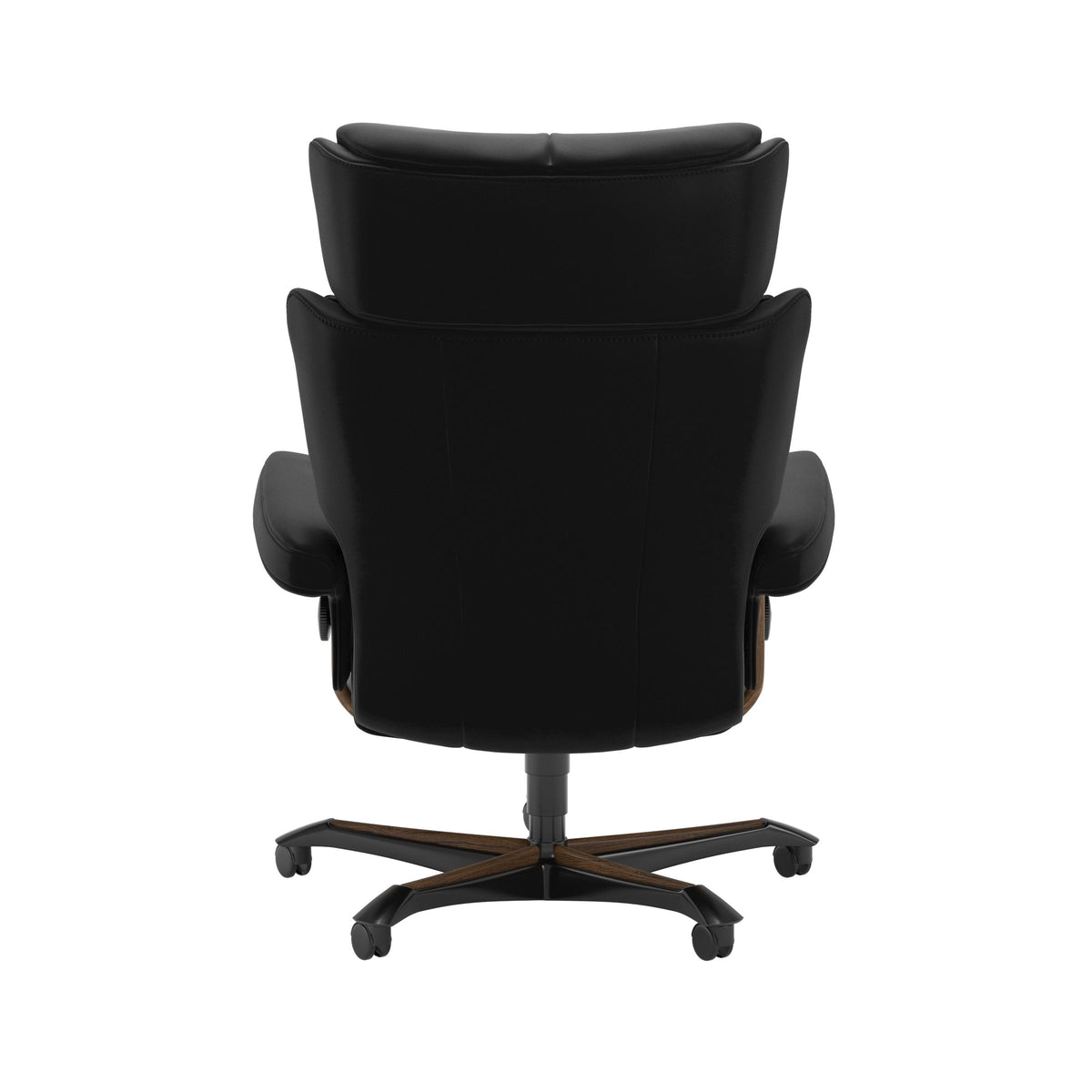 Magic - Office Chair - Paloma Black - Teak Wood