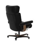 Magic - Office Chair - Paloma Black - Teak Wood