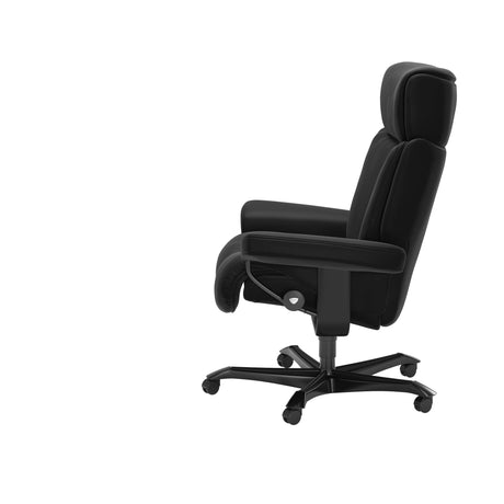 Magic - Office Chair - Paloma Black - Black Wood