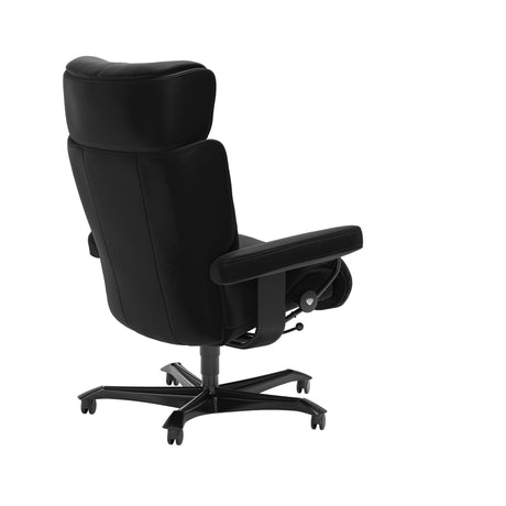 Magic - Office Chair - Paloma Black - Black Wood