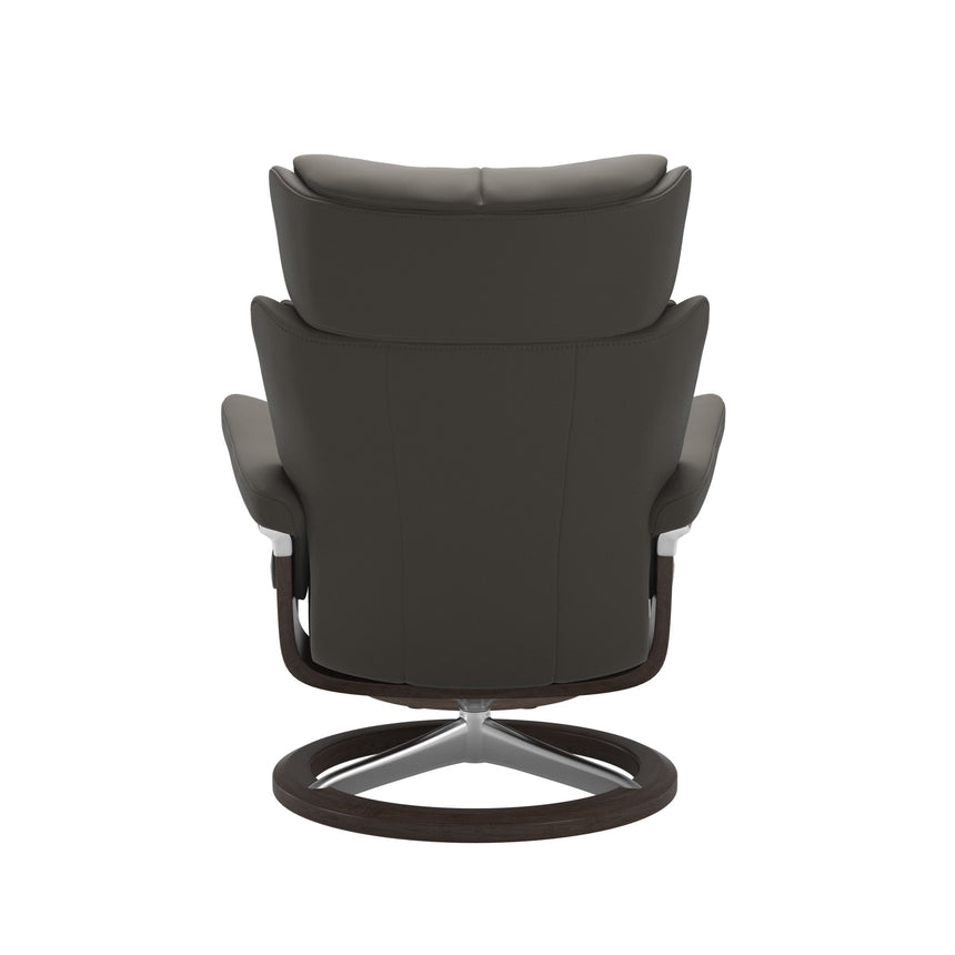 Magic Recliner - Signature Base - Paloma Metal Grey - Wenge Wood