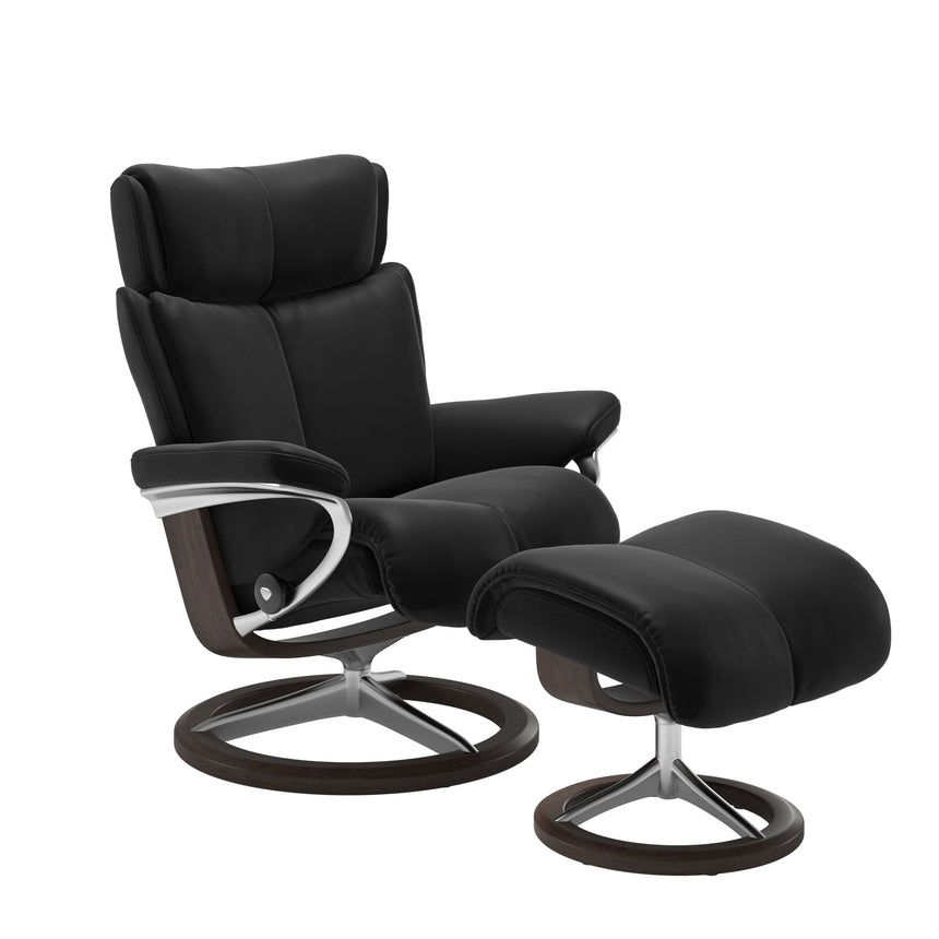 Magic Recliner - Signature Base - Paloma Black - Wenge Wood