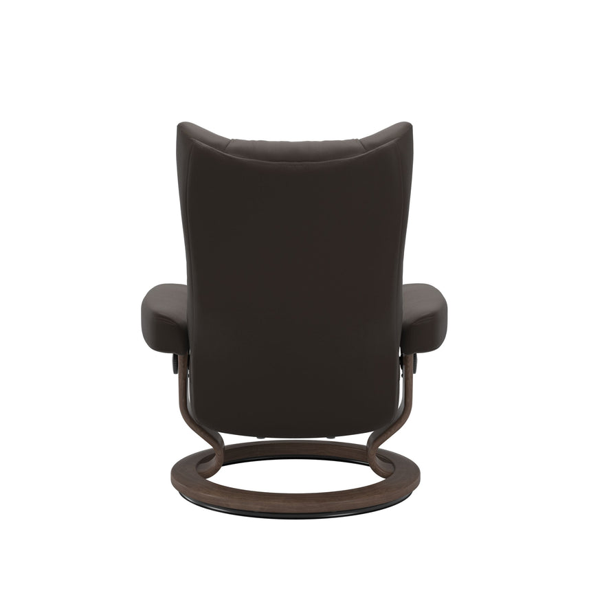 Wing Recliner - Classic Base - Paloma Chestnut - Walnut Wood