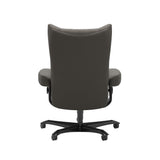 Wing - Office Chair - Paloma Metal Grey - Black Wood