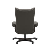Wing - Office Chair - Paloma Metal Grey - Wenge Wood