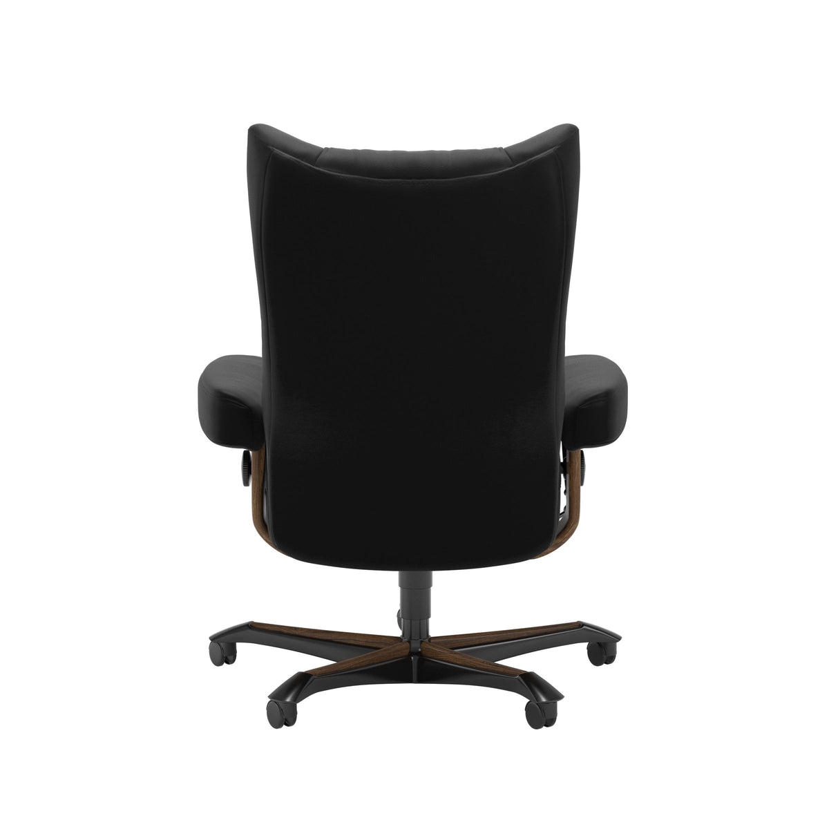 Wing - Office Chair - Paloma Black - Teak Wood