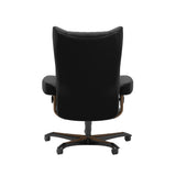 Wing - Office Chair - Paloma Black - Teak Wood