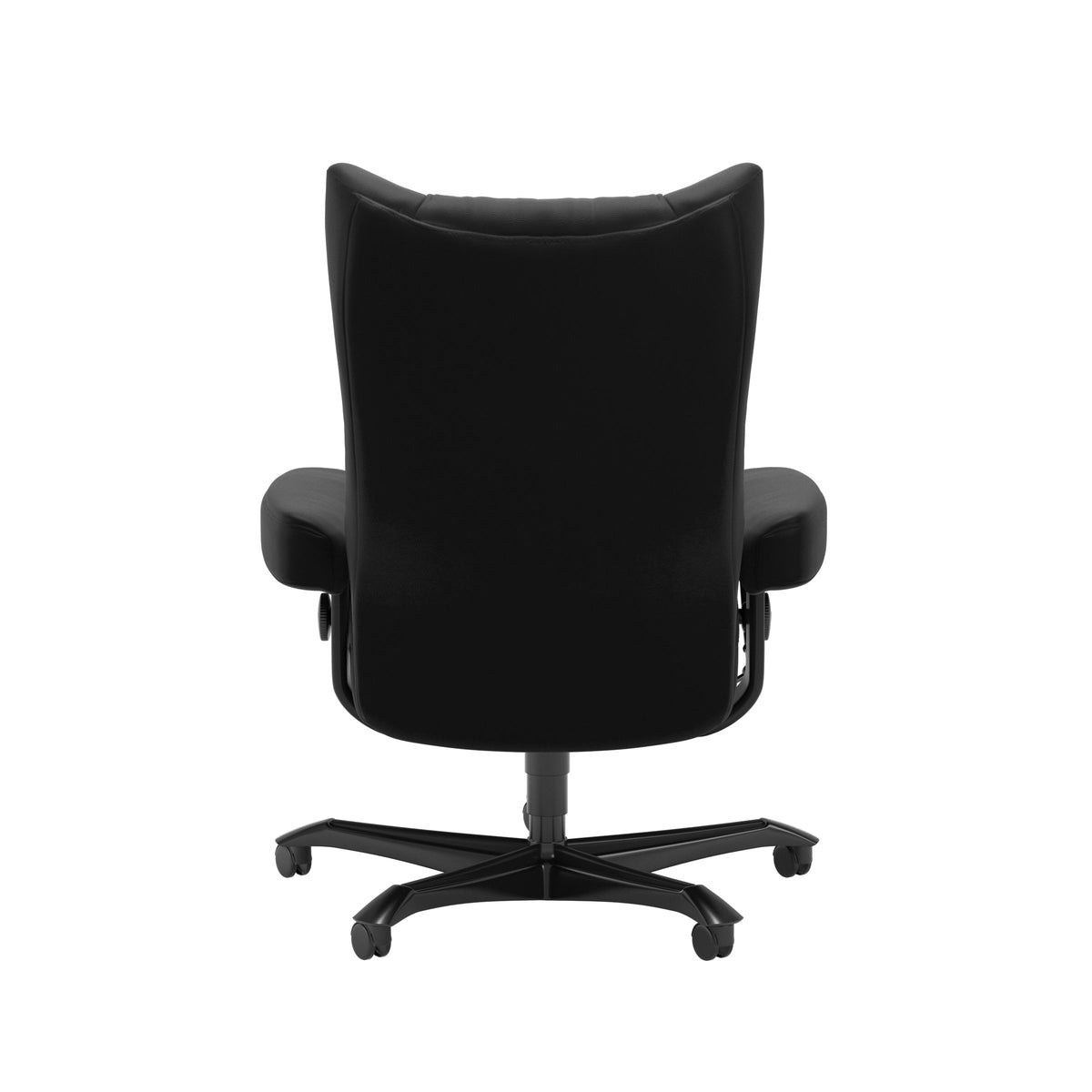 Wing - Office Chair - Paloma Black - Black Wood