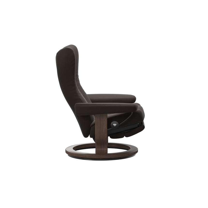 Wing Recliner - Classic Power Base - Paloma Chestnut - Walnut Wood