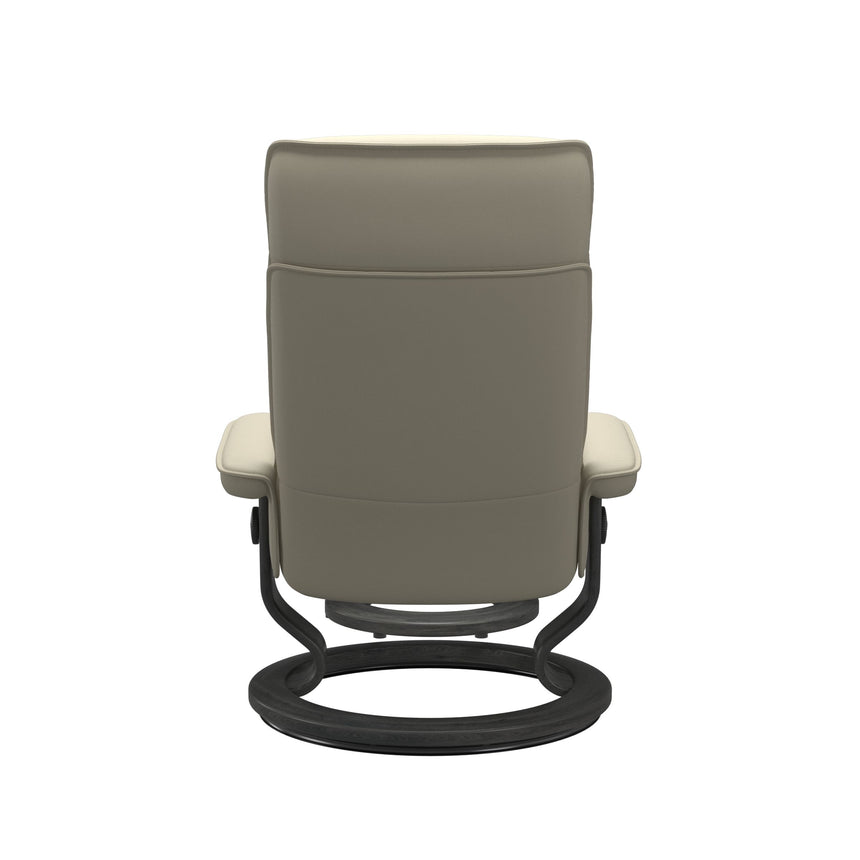 Admiral Recliner - Classic Base - Paloma Light Grey - Grey Wood