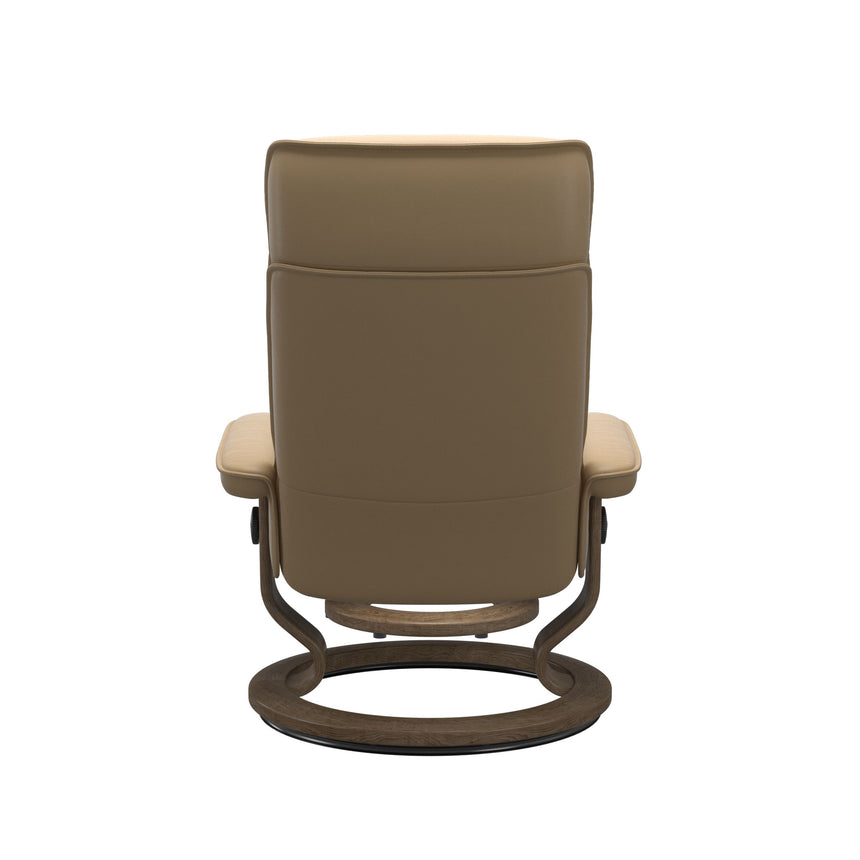 Admiral Recliner - Classic Base - Paloma Sand - Smoked Oak Wood