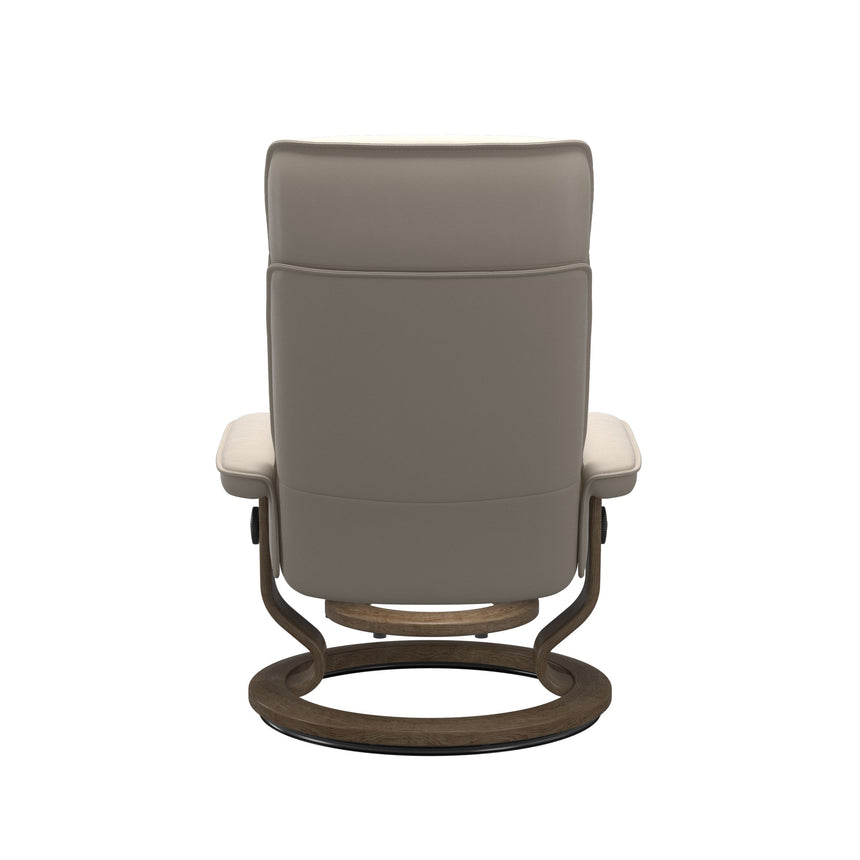 Admiral Recliner - Classic Base - Paloma Fog - Smoked Oak Wood
