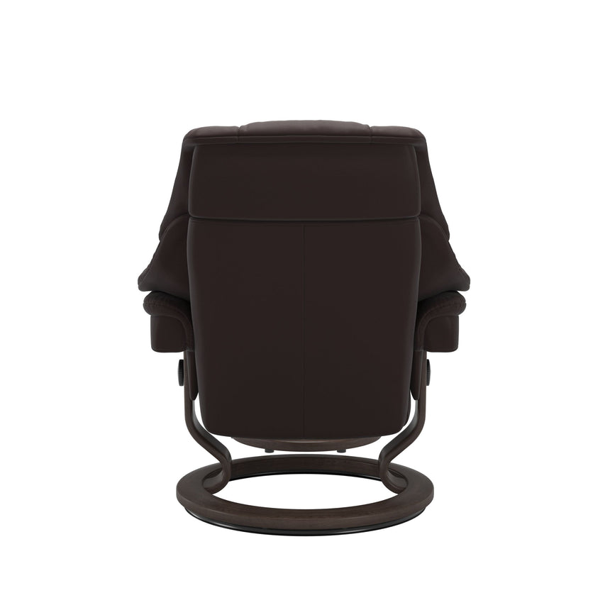 Reno Recliner - Classic Base - Paloma Chocolate - Wenge Wood