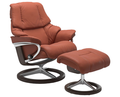 Paloma Leather Henna M & Wenge Base | Stressless Reno Signature Recliner - Promo | Valley Ridge Furniture