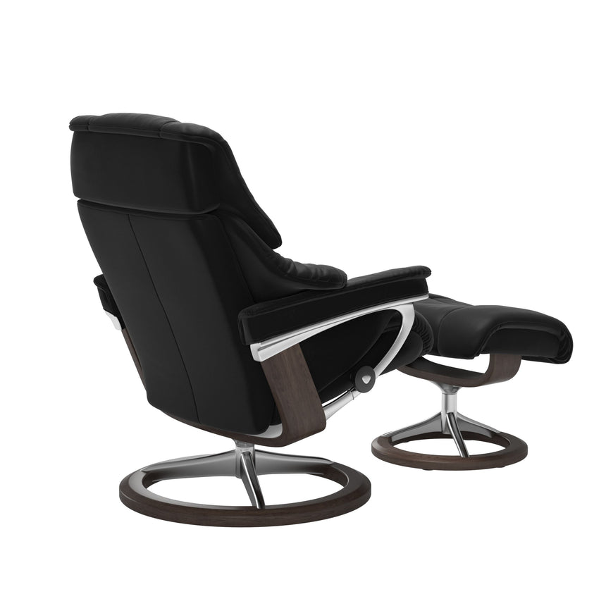 Reno Recliner - Signature Base - Paloma Black - Wenge Wood