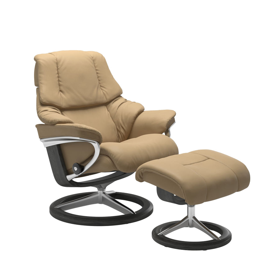 Reno Recliner - Signature Base - Paloma Sand - Grey Wood