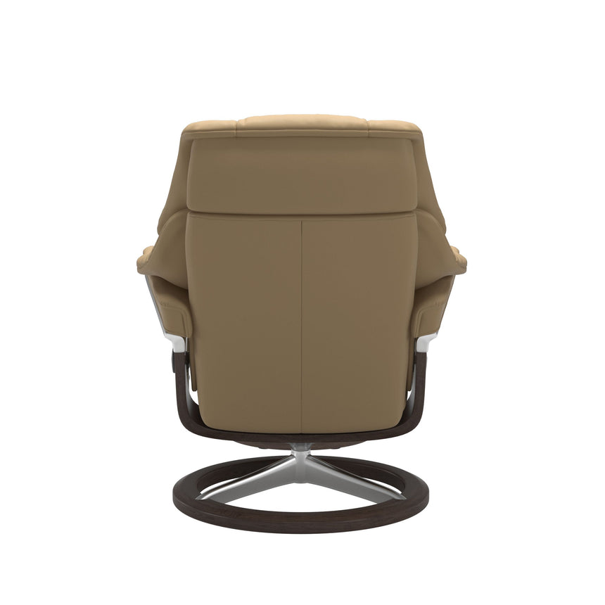 Reno Recliner - Signature Base - Paloma Sand - Wenge Wood