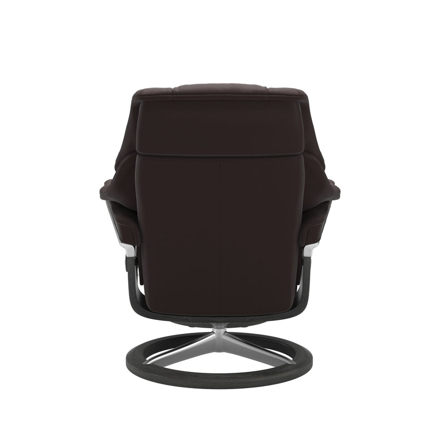 Reno Recliner - Signature Base - Paloma Chocolate - Grey Wood