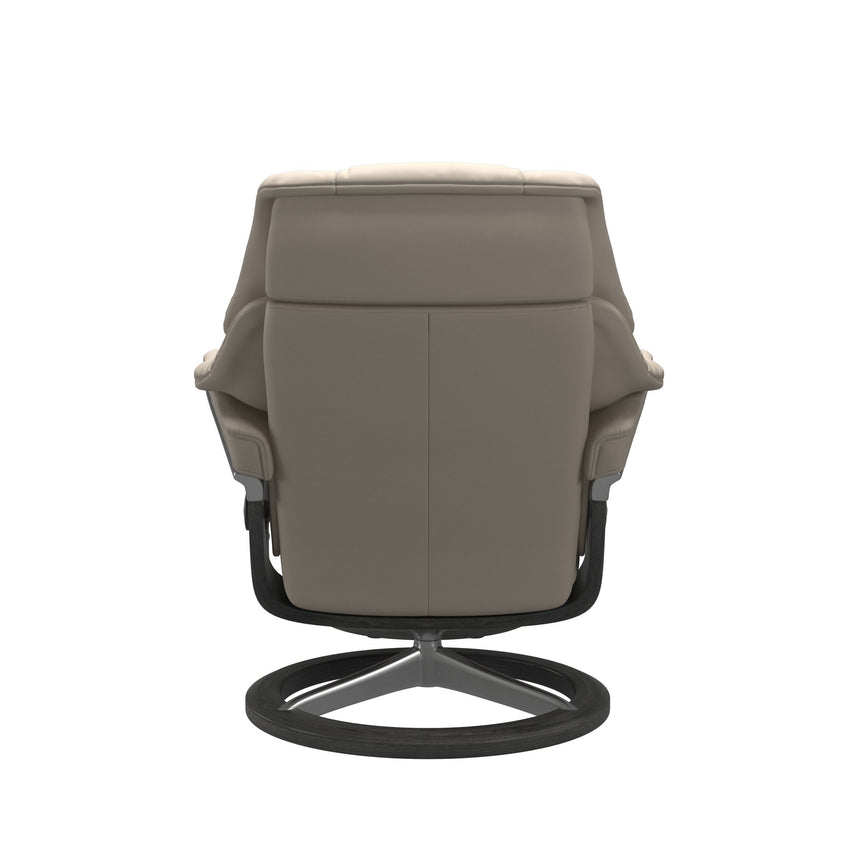 Reno Recliner - Signature Base - Paloma Fog - Grey Wood