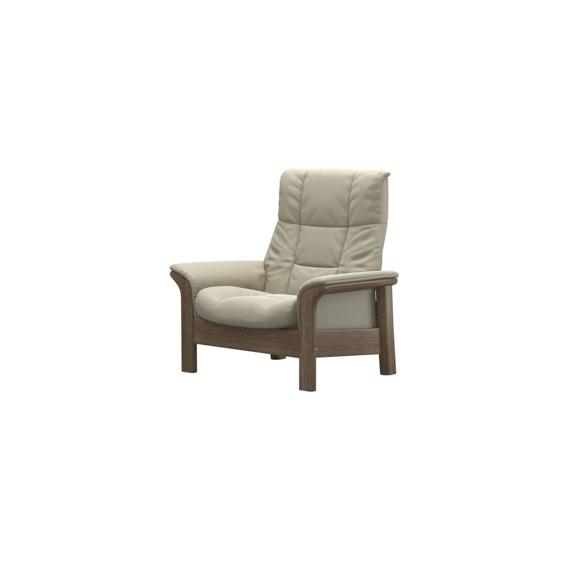 Buckingham HB Chair - Paloma Light Grey - Smoked Oak