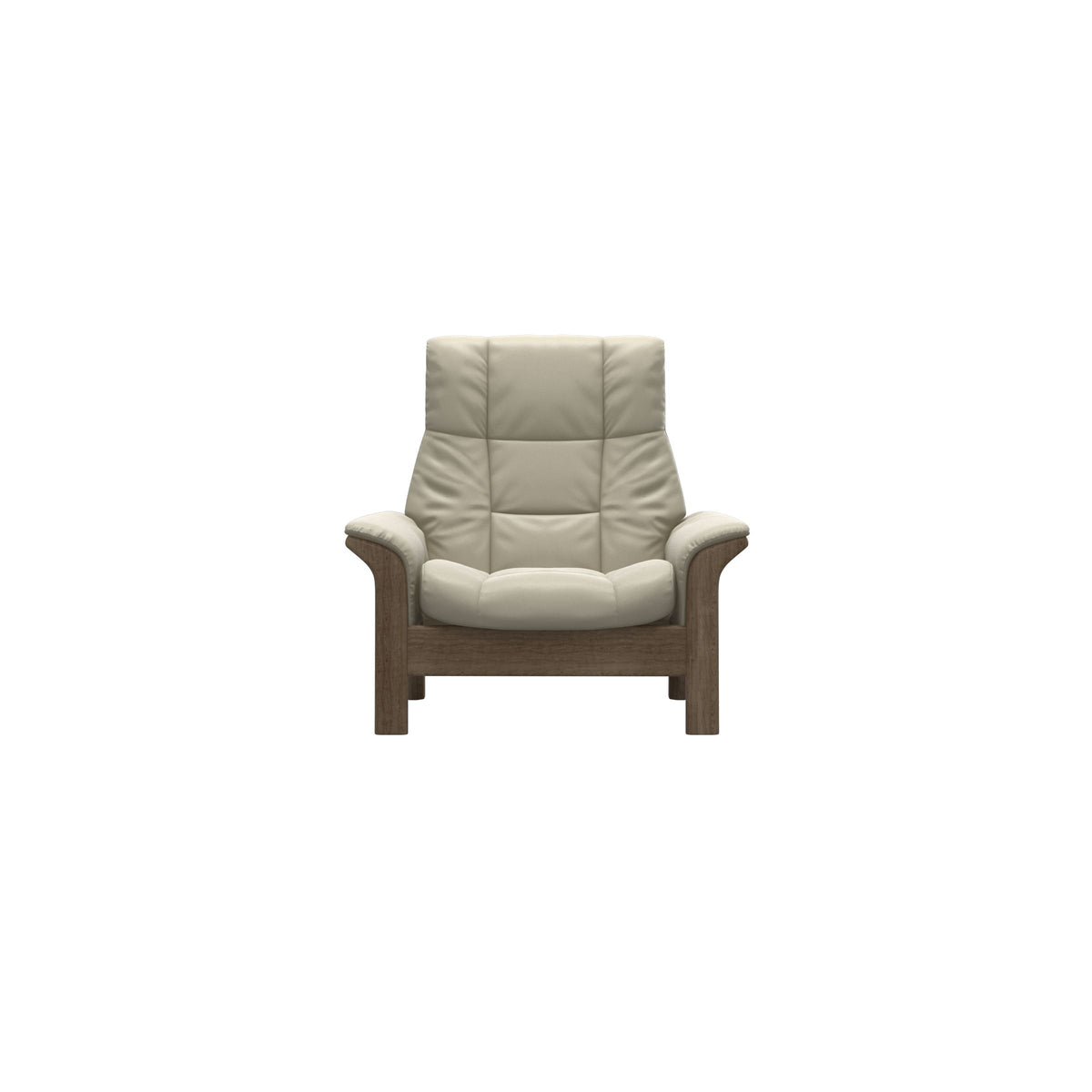Buckingham HB Chair - Paloma Light Grey - Smoked Oak