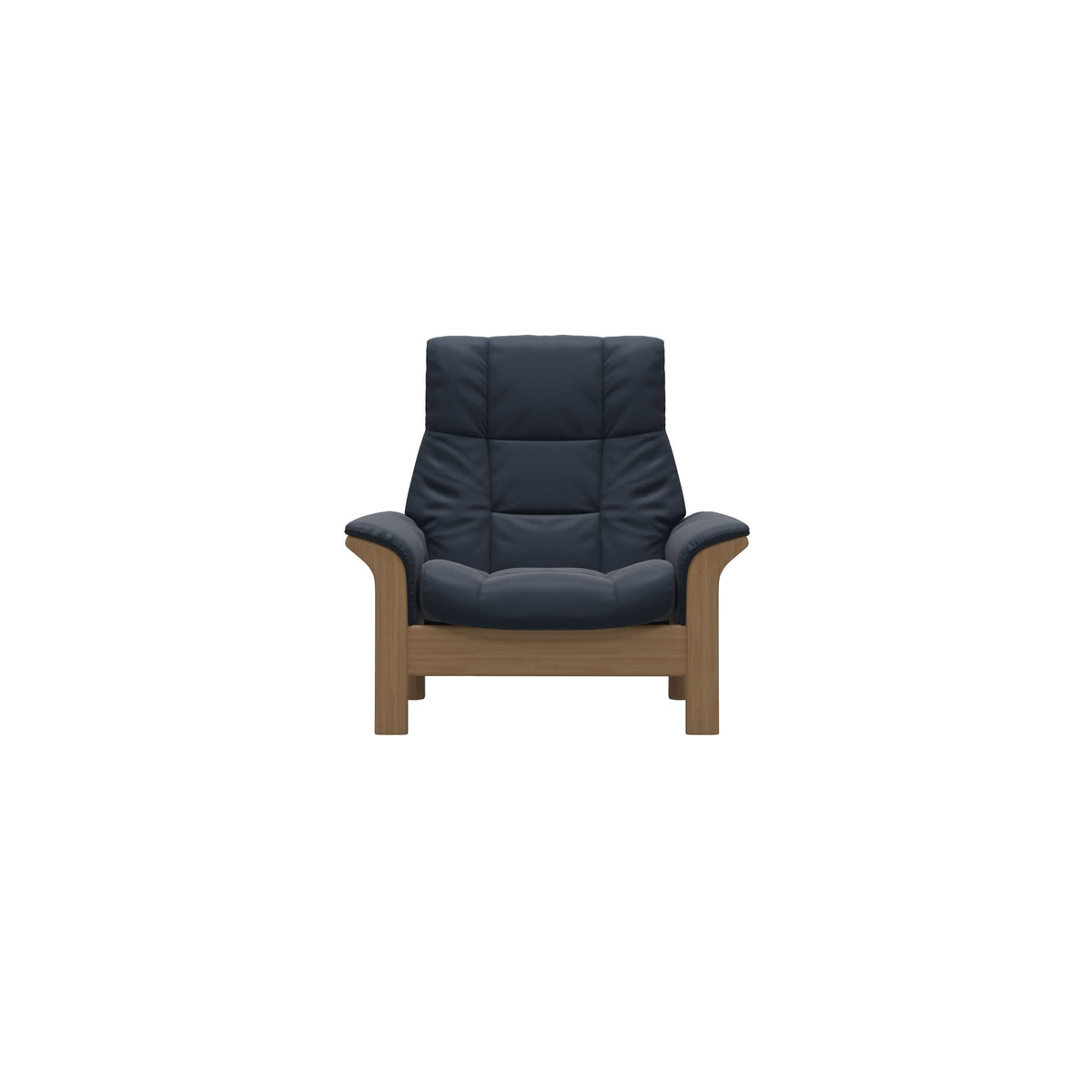 Buckingham HB Chair - Paloma Oxford Blue - Oak