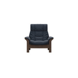 Buckingham HB Chair - Paloma Oxford Blue - Walnut
