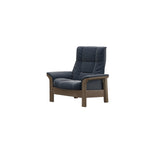 Buckingham HB Chair - Paloma Oxford Blue - Smoked Oak