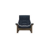 Buckingham HB Chair - Paloma Oxford Blue - Smoked Oak