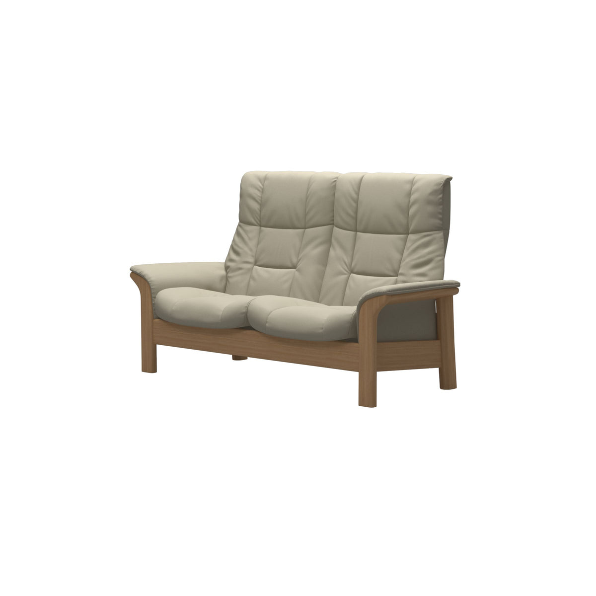 Buckingham HB 2-Seat - Paloma Light Grey - Oak