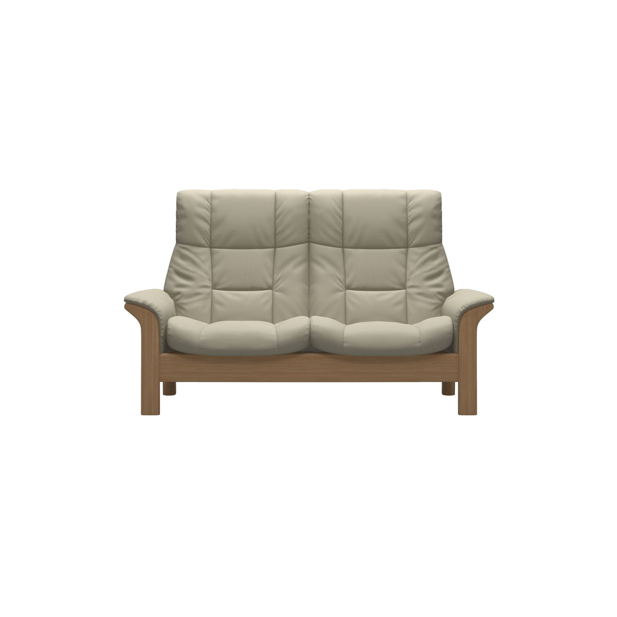 Buckingham HB 2-Seat - Paloma Light Grey - Oak