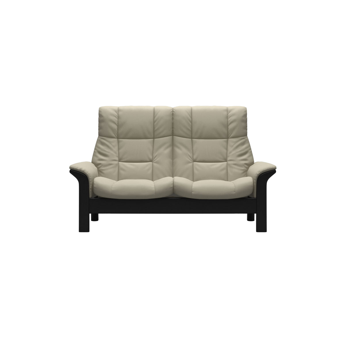 Buckingham HB 2-Seat - Paloma Light Grey - Black