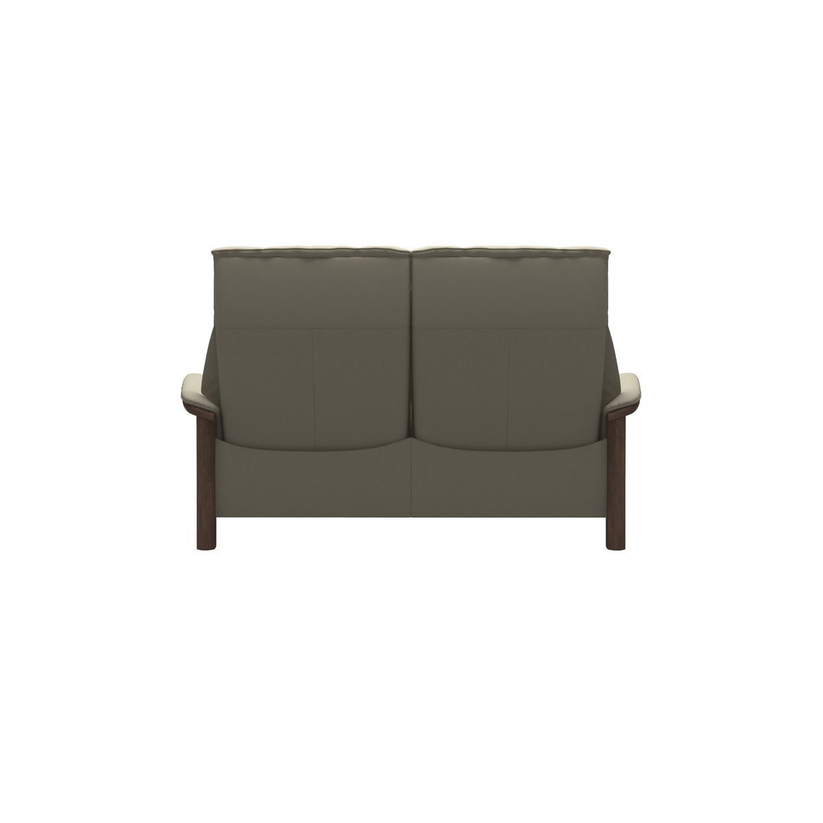 Buckingham HB 2-Seat - Paloma Light Grey - Walnut