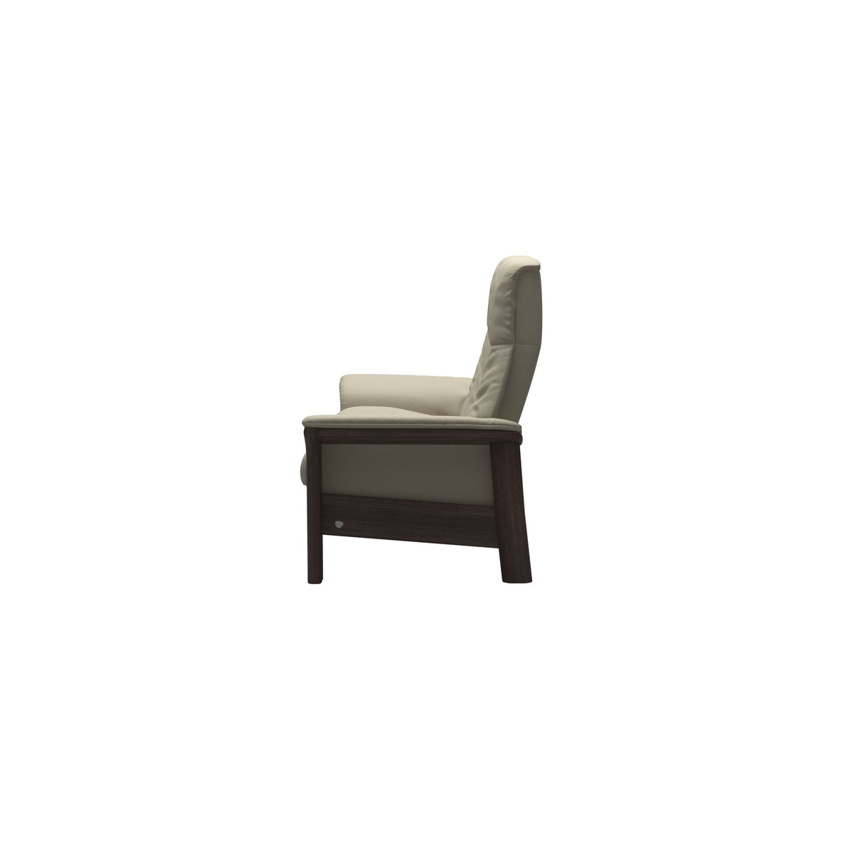 Buckingham HB 2-Seat - Paloma Light Grey - Wenge