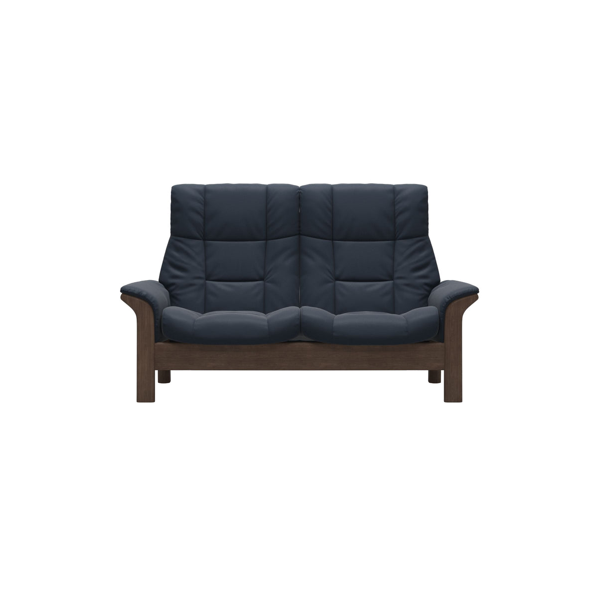 Buckingham HB 2-Seat - Paloma Oxford Blue - Walnut