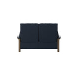 Buckingham HB 2-Seat - Paloma Oxford Blue - Smoked Oak