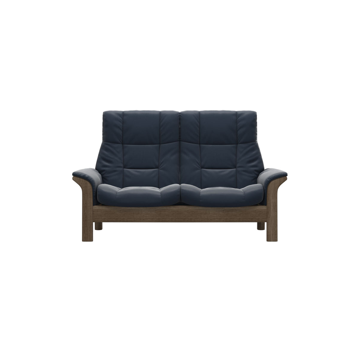Buckingham HB 2-Seat - Paloma Oxford Blue - Smoked Oak
