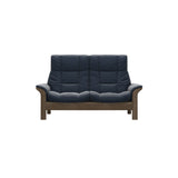 Buckingham HB 2-Seat - Paloma Oxford Blue - Smoked Oak