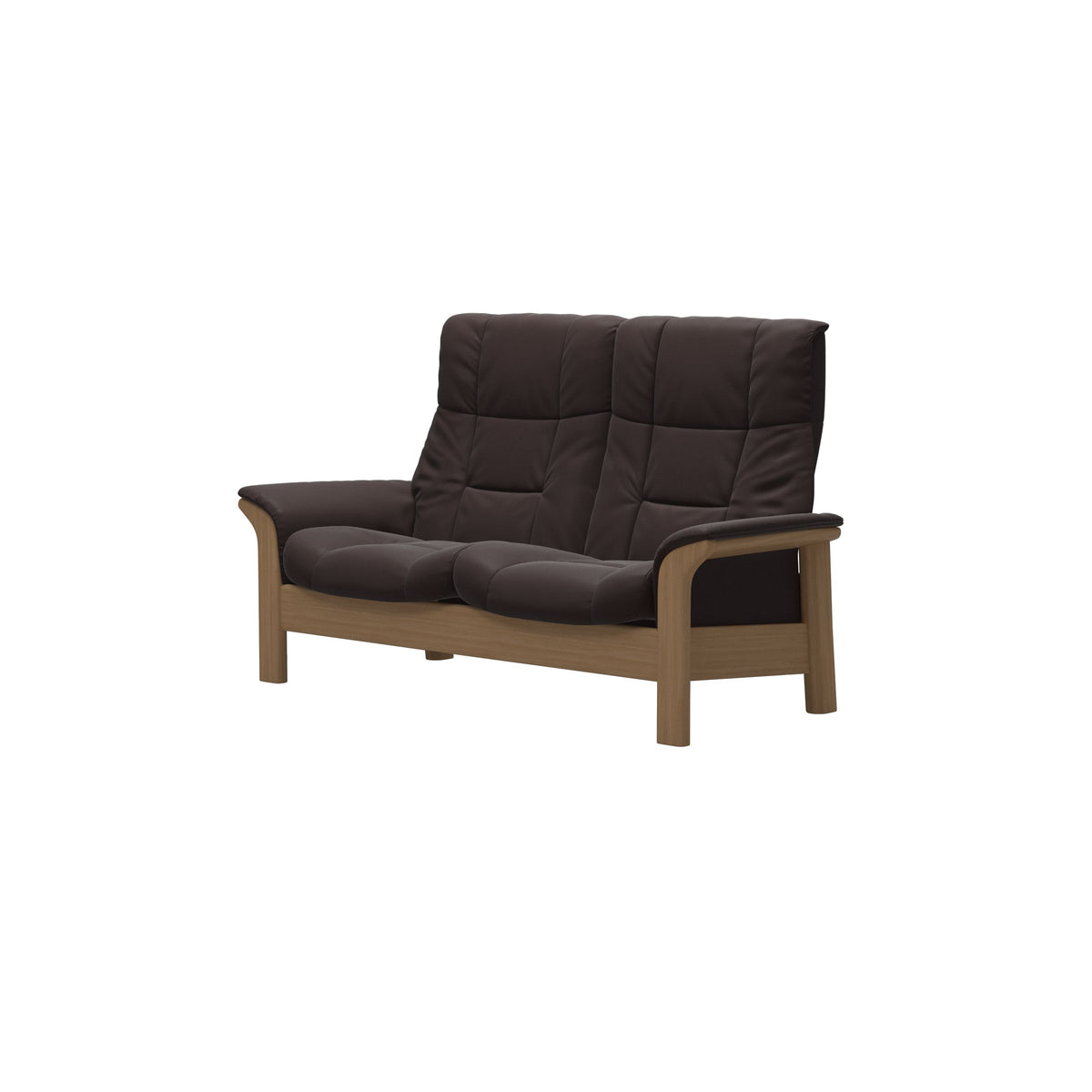 Buckingham HB 2-Seat - Paloma Chocolate - Oak