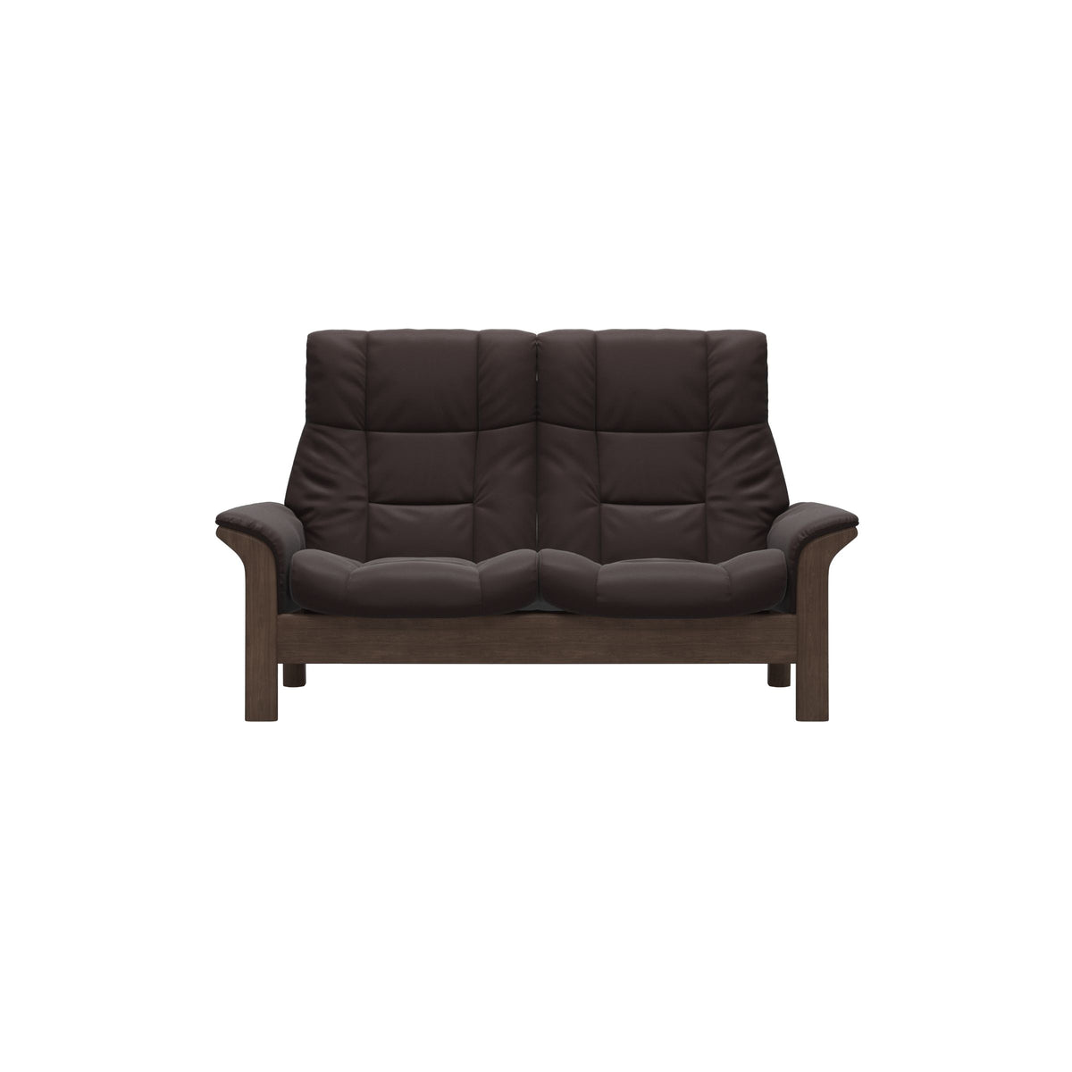 Buckingham HB 2-Seat - Paloma Chocolate - Walnut