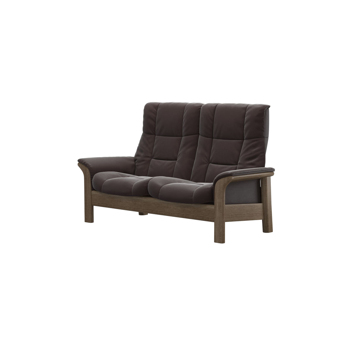 Buckingham HB 2-Seat - Paloma Chocolate - Smoked Oak